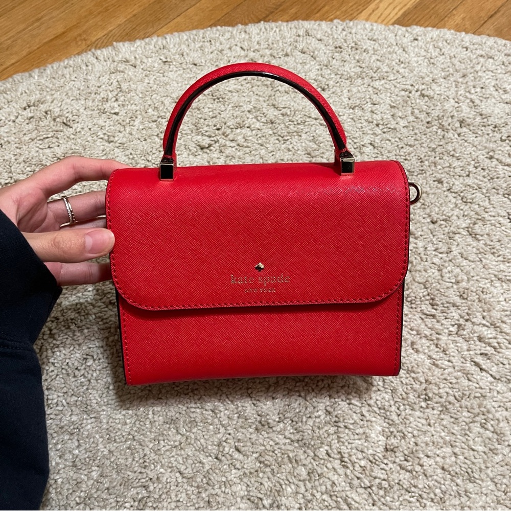 red kate spade crossbody bag
